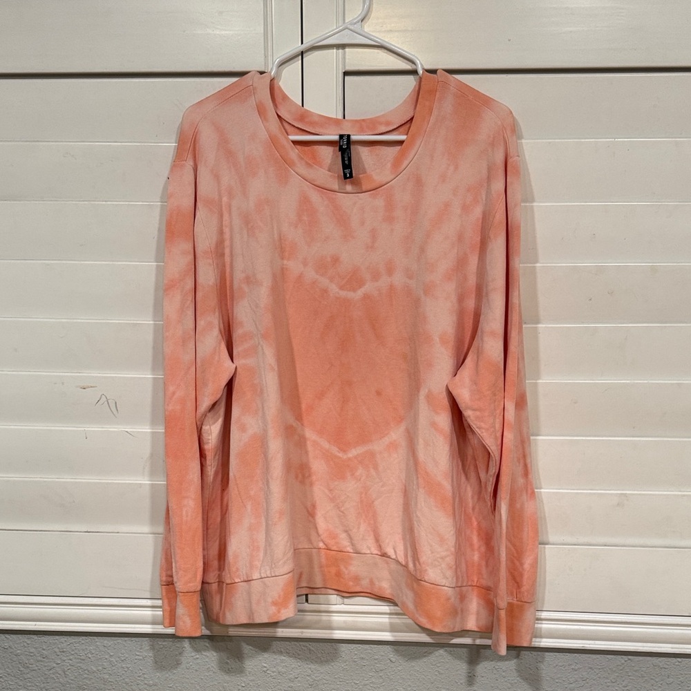 Torrid Coral Tie-Dye Sweatshirt